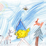 Hubertský den 2015 - obrázky dětí ze Základní školy Bělohorská, Praha