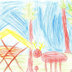 Hubertský den 2015 - obrázky dětí ze Základní školy Bělohorská, Praha